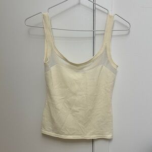 Cream Sleeveless Tank Top